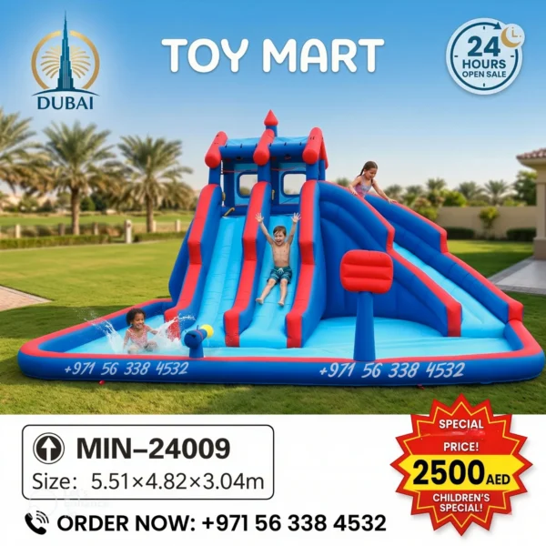 Toy Mart Inflatable Water Slide Bounce House – MIN-24009