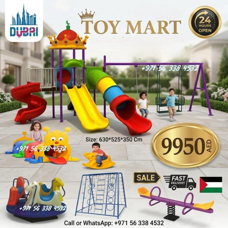 Premium Mega Outdoor Playground Playset with Slides, Swings & Activity Toys – Toy Mart Dubai