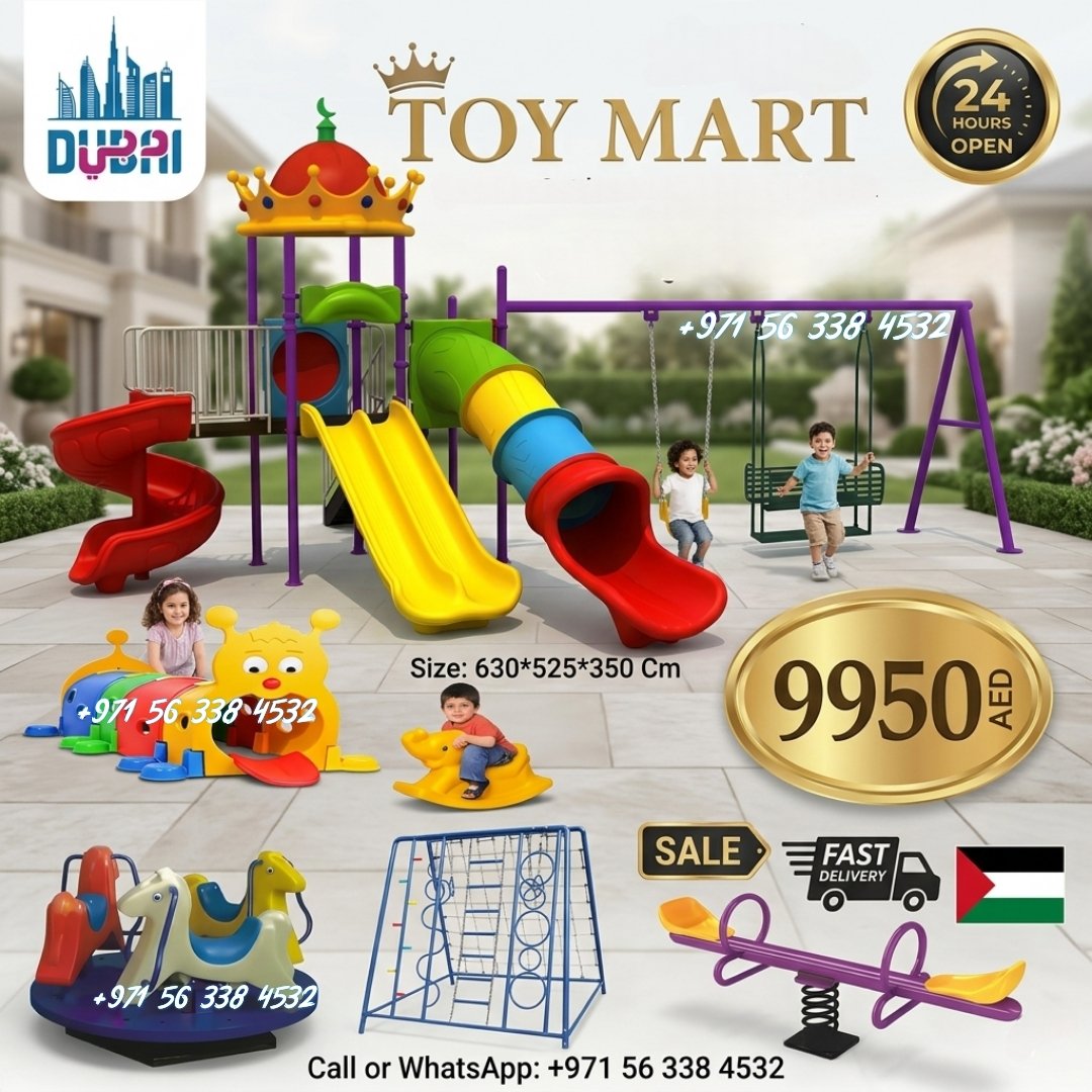 IMG-20260619-WA0023 Premium Mega Outdoor Playground Playset with Slides, Swings & Activity Toys – Toy Mart Dubai - Image 1
