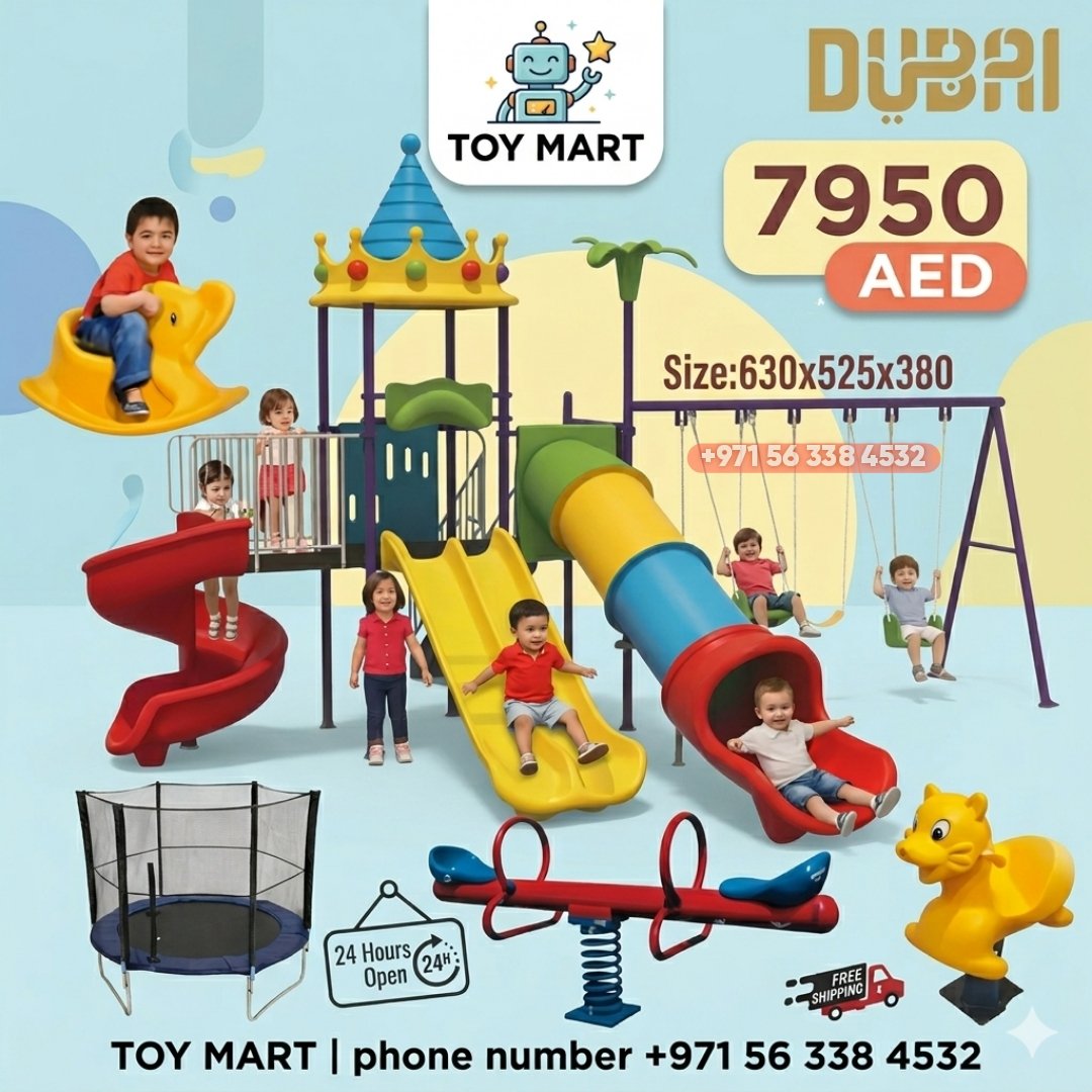 IMG-20260619-WA0026 Luxury Kids Outdoor Playground Set with Slides, Swings - Image 1