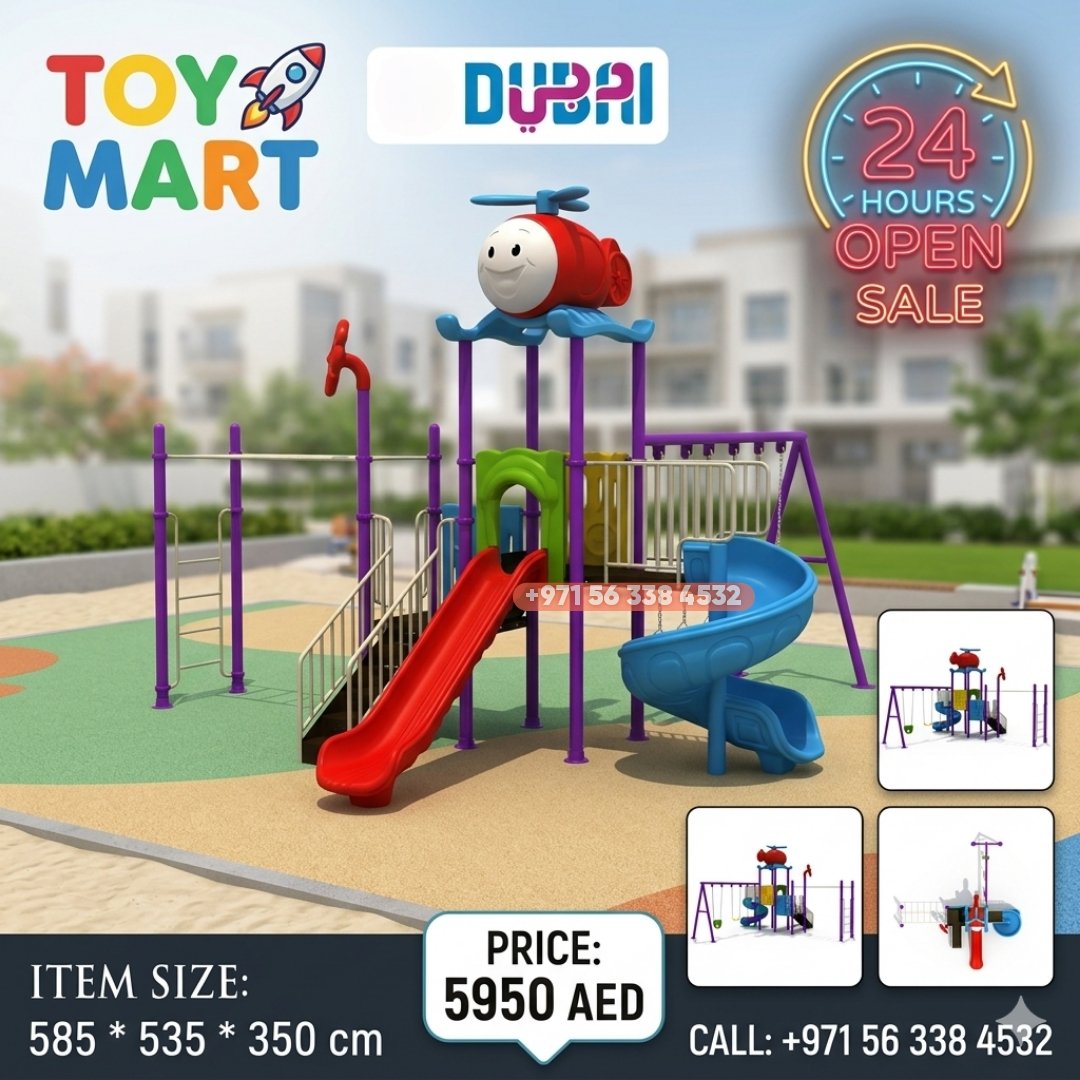 IMG-20260619-WA0028 Kids Outdoor Playground Set with Slides & Swings - Image 1