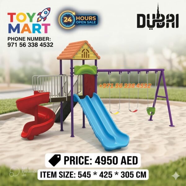 Premium Kids Playground Set with Slides and Swings
