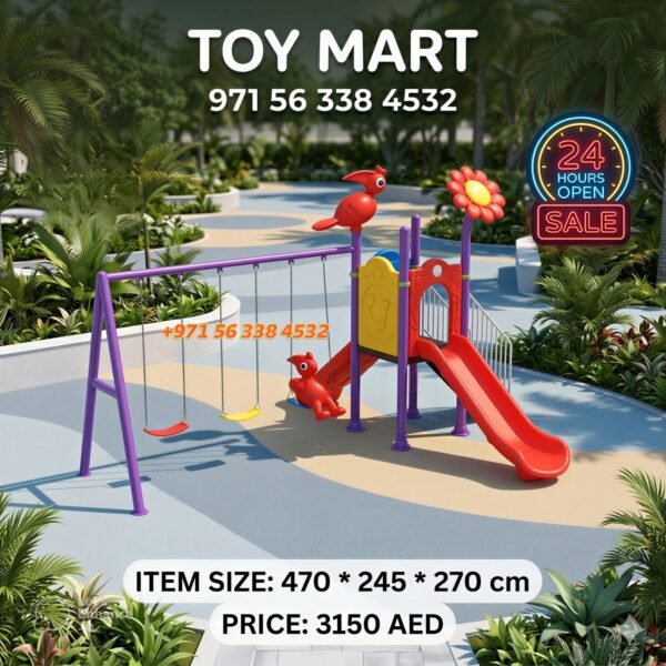 Premium Outdoor Kids Playground Set with Swings & Slide | Toy Mart