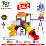 Premium Kids Outdoor Playground Playset with Slides, Swings