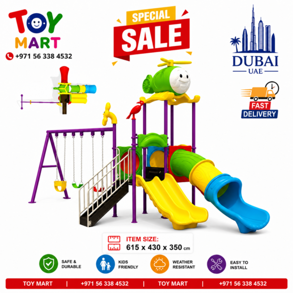 Premium Kids Outdoor Playground Set with Slides and Swings – Toy Mart
