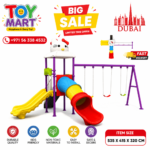 Toy Mart Premium Kids Outdoor Playground Set with Slides and Swings