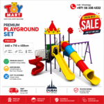 Premium Kids Playground Set with Slides & Swings (640x710x430cm)