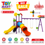 Toy Mart Premium Outdoor Playground Set with Double Slides & Swings (535 x 415 x 295 cm)