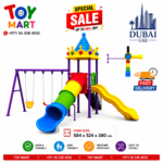 Kids Outdoor  Playground Set with Swings and Slides